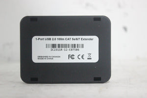 Intelix DIGI-USB2 1-Port USB 2.0 Over Twisted Pair Extender w/ CAT 5e/6/7 Extender Port & 24V 1A AC/DC Adapter Cable