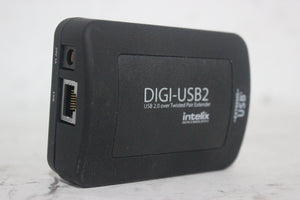 Intelix DIGI-USB2 1-Port USB 2.0 Over Twisted Pair Extender w/ CAT 5e/6/7 Extender Port & DC PSU