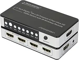 J-Tech Digital 4K x 2K 5 Port Ultra HD HDMI Switch
