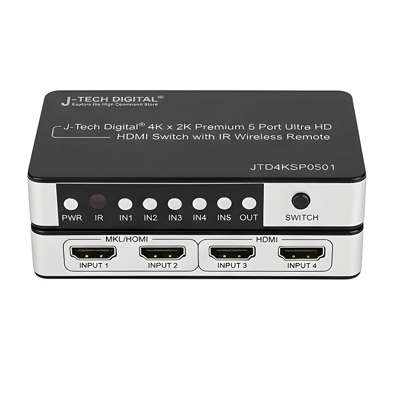 J-Tech Digital 4K x 2K 5 Port Ultra HD HDMI Switch