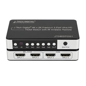 J-Tech Digital 4K x 2K 5 Port Ultra HD HDMI Switch