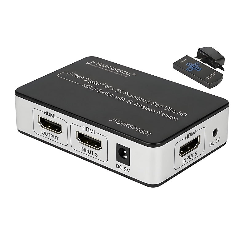 J-Tech Digital 4K x 2K 5 Port Ultra HD HDMI Switch