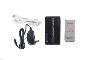 J-Tech Digital 4K x 2K 5 Port Ultra HD HDMI Switch w/ IR Wireless Remote in Original Box