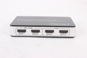 J-Tech Digital 4K x 2K 5 Port Ultra HD HDMI Switch w/ IR Wireless Remote in Original Box
