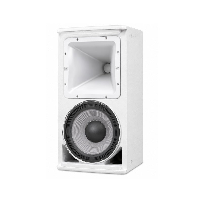 JBL AM7212/00-WH High Power 12-inch 2-Way Loudspeaker with 100° x 100° Rotatable Horn (White)