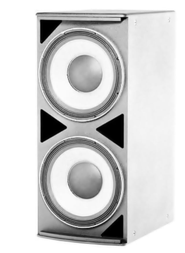 JBL ASB7128-WH Ultra Long Excursion High Power Dual 18-inch Subwoofer (White)