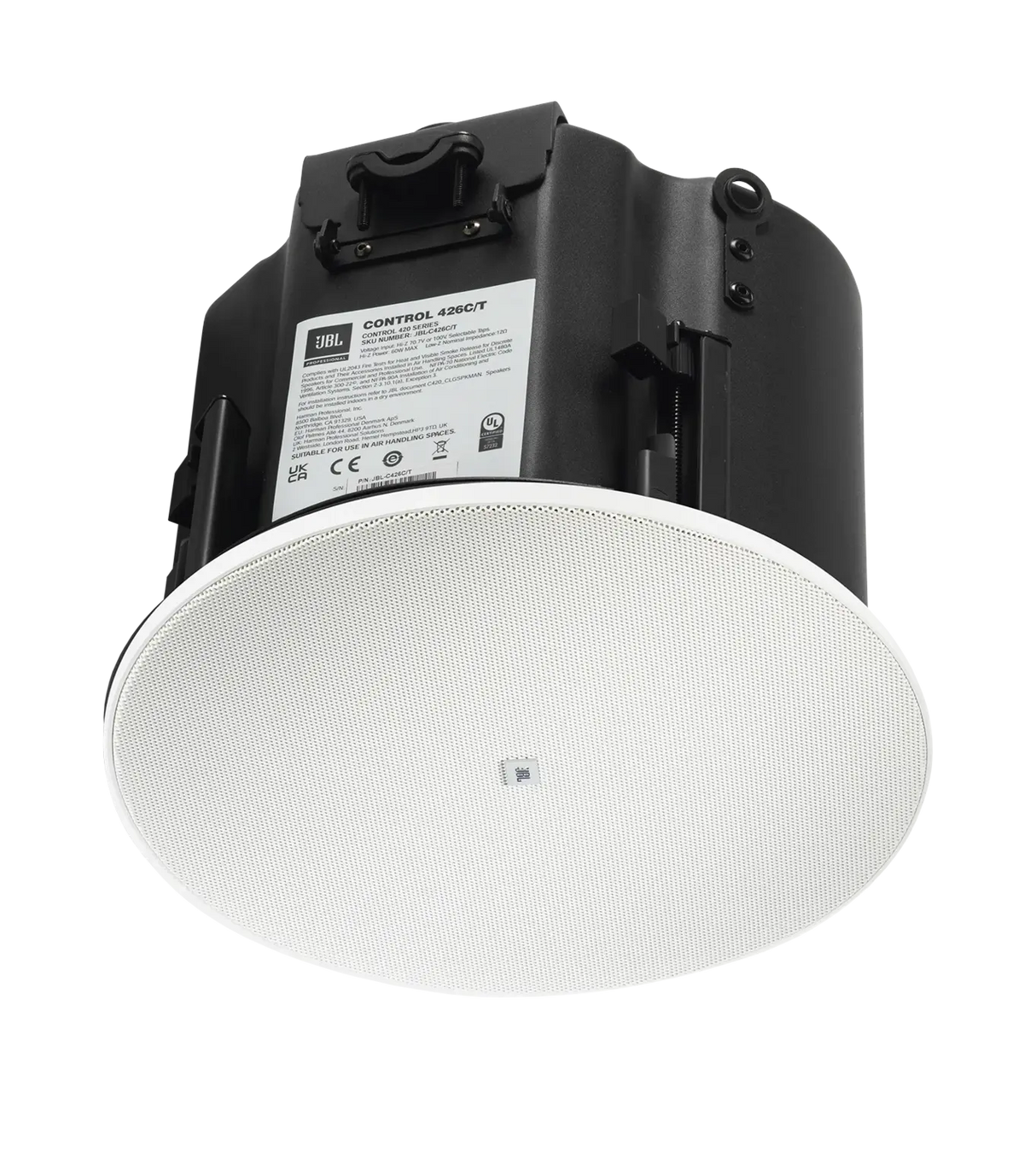 JBL CONTROL 426C/T-LS 6.5" CRBI™-Equipped Two-Way Coaxial Ceiling Loudspeaker for Life Safety Applications