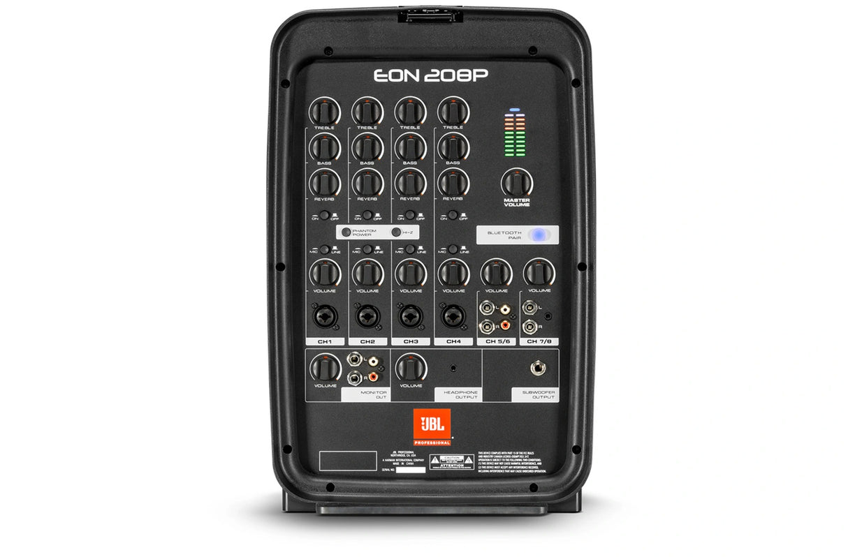 JBL EON208P Packaged 8" 2-Way PA with Powered 8-Channel Mixer and Bluetooth®