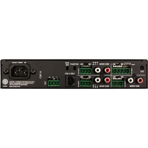 JBL NCSM14-U-US 4 Input, 1 Output Commercial Mixer, 70/100V