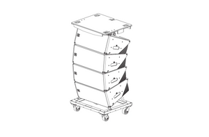 JBL SRX910LA VT Vertical Transporter for (4) SRX910LA