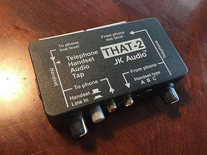 JK Audio THAT-2 Telephone Handset Audio Tap