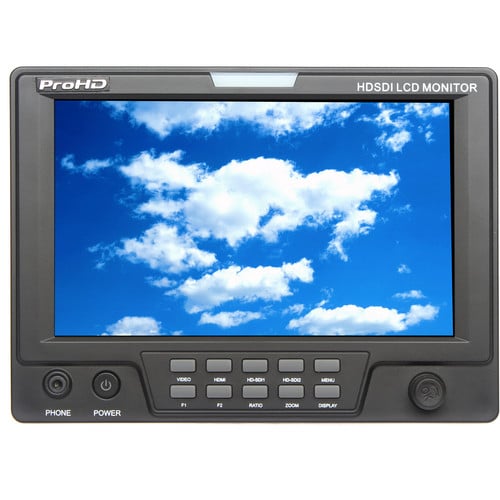 JVC Professional DT-X71HI ProHD 7-in AC/DC Portable Monitor (HD-SDI, HDMI, COMPOSITE)