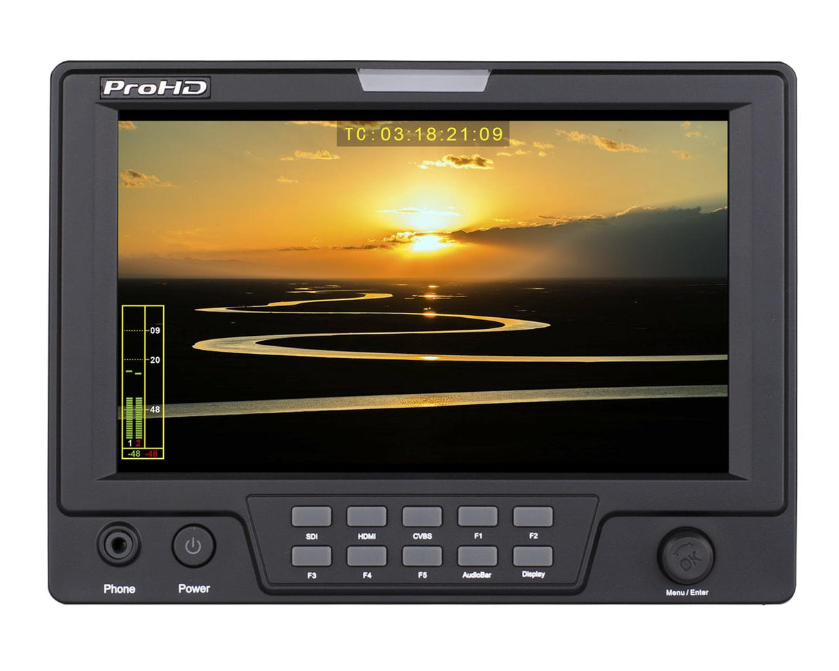 JVC Professional DT-X71HP ProHD 7-in HD/C2K Portable LCD Monitor (HD-SDI HDMI Composite)