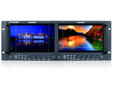 JVC Professional DT-X93HX2 ProHD Dual 9-IN Rack Display Monitor (3G-SDI, HDMI, Composite)