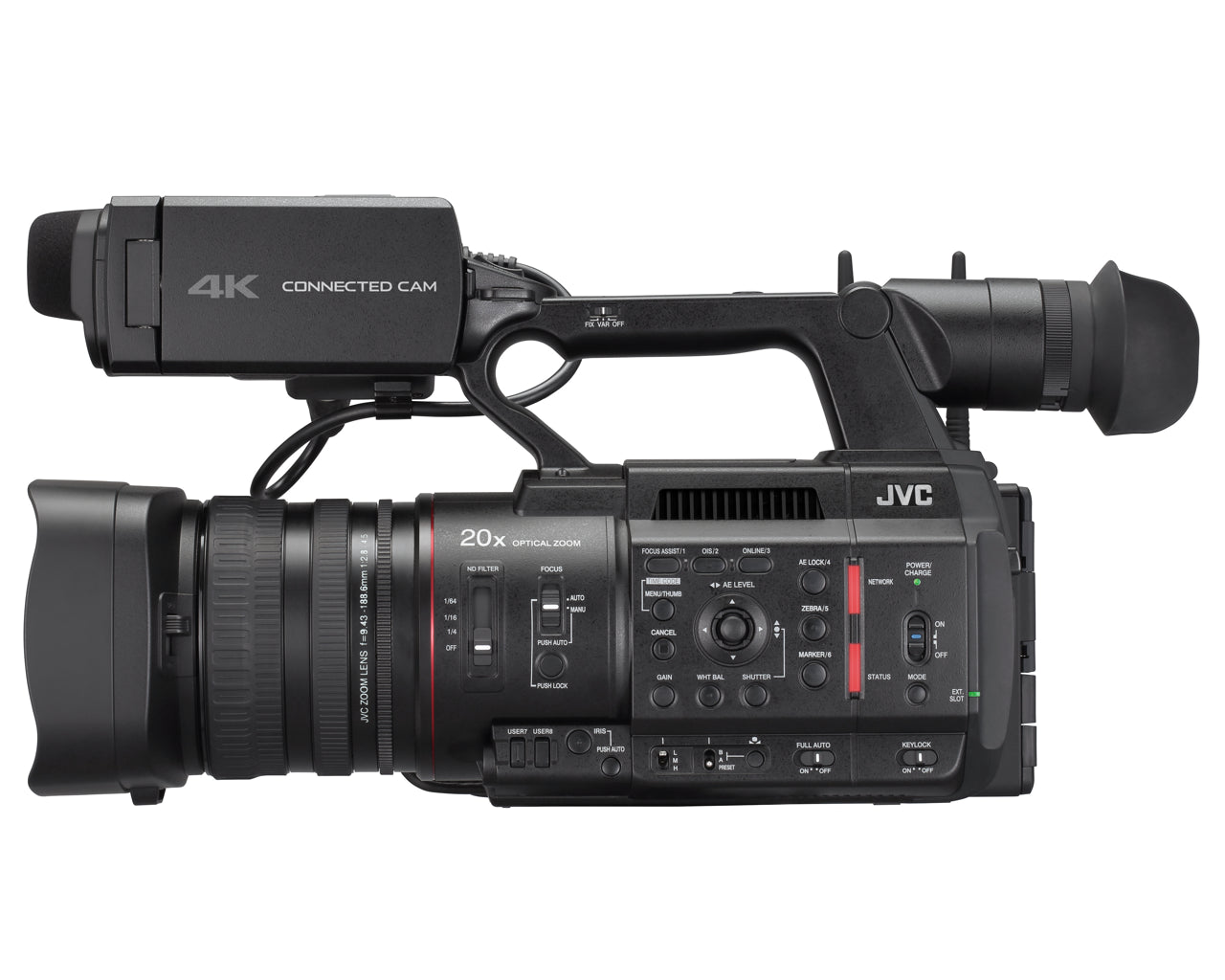 JVC Professional GY-HC500SPC 4K Sports Production & Coaching Connected Cam 1-Inch Camcorder