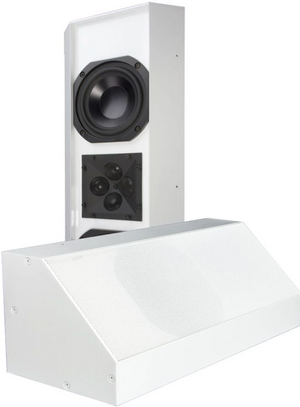 James C-53QW-LEFT-70V Dual 5.25" 2-Way Wedge Speaker