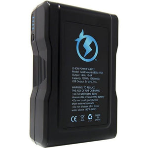 Juicebox JB-JBGM-150 Lithium-Ion Battery with D-Tap Charger (150Wh, Gold Mount)