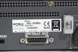 For.A HVS-392WOU 2 M/E 28-Button Control Surface & HVS-390HS HD/SD Video Switcher