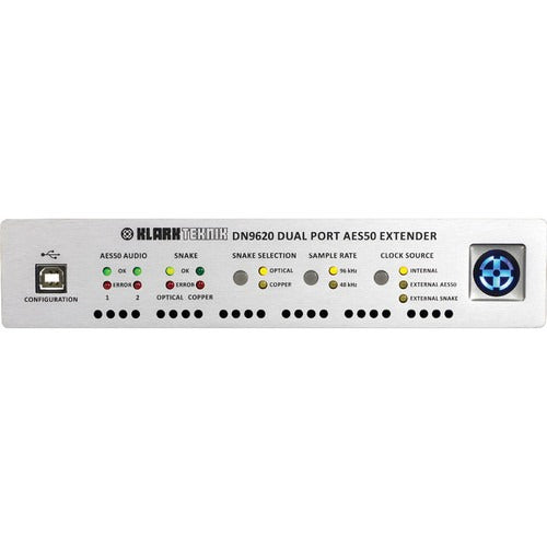 Klark Teknik DN9620-UL Dual Port AES50 Extender and Multiplexer with up to 500 Metre Range (Pair)