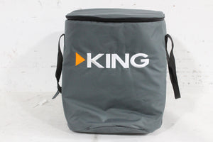 King VQ4900 DISH Tailgater Pro Premium Portable Satellite Antenna w/ Soft Carrying Case in Original Box