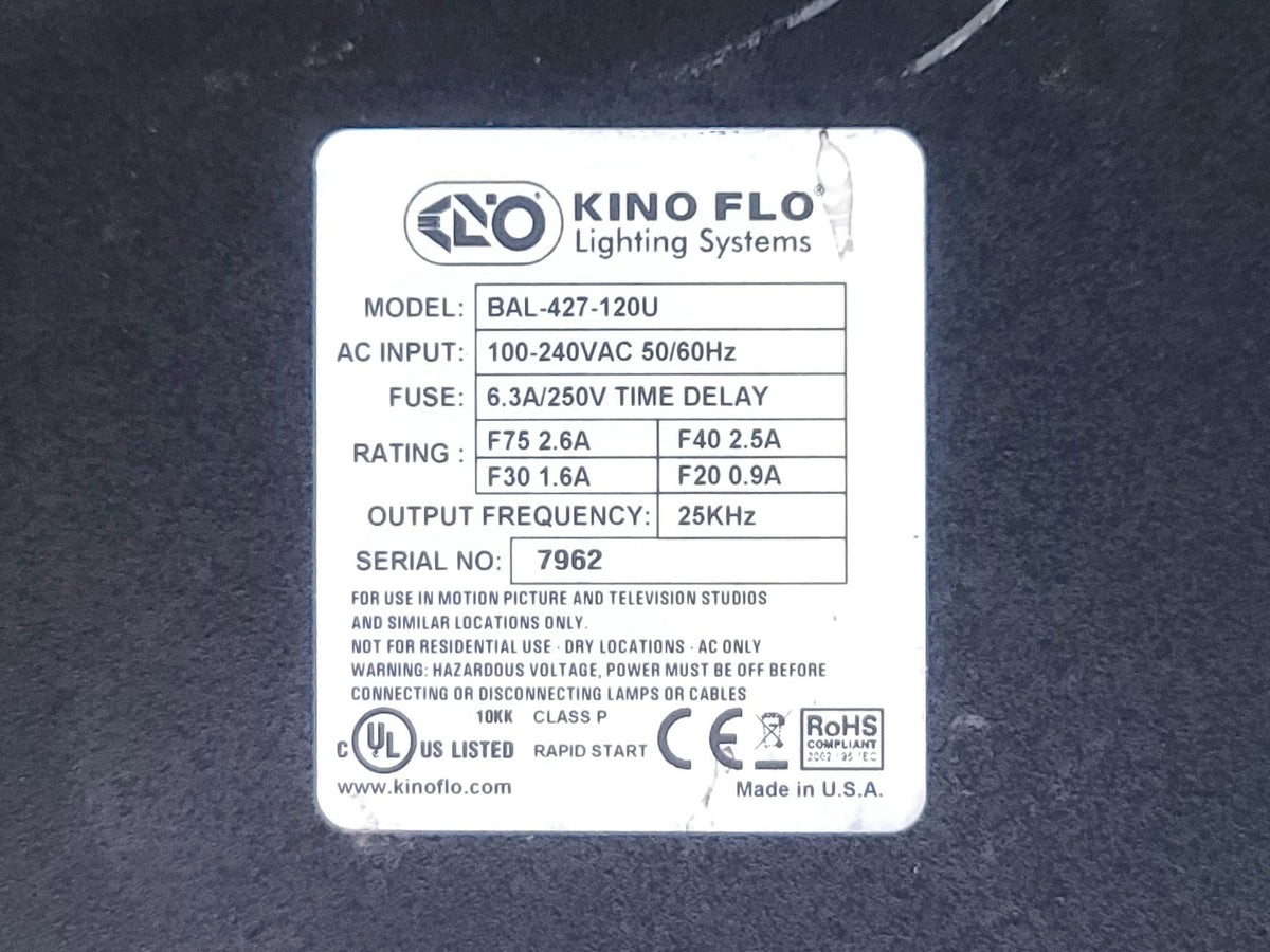 Kino Flo BAL-427 Ballast for 4BANK Lights