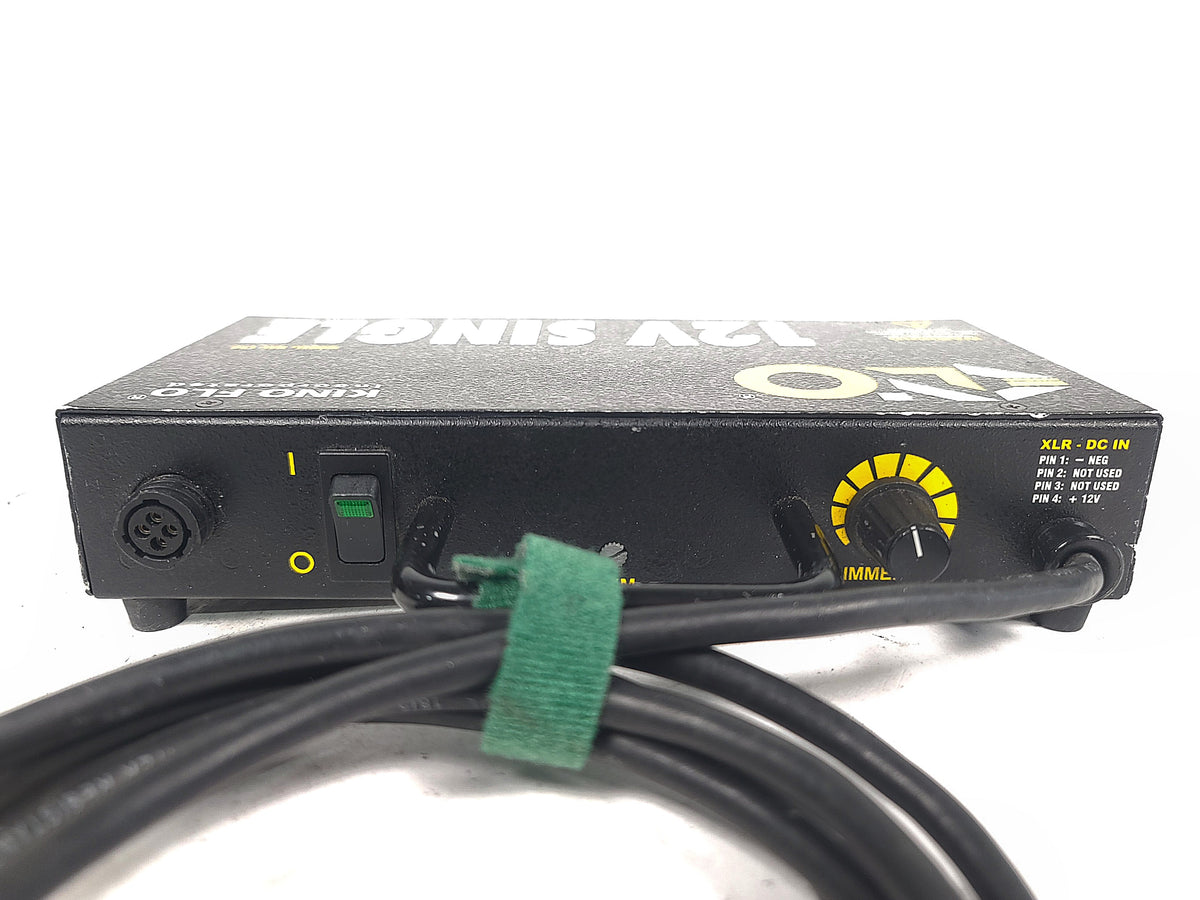 Kino Mini Flo Kit w/ (2) Kino Flo F14T12, (4) Power Cables, (2) Ballast 12V Single, Kino Flo Power Supply 12VDC/6AMP, in Hard Carry Case