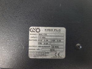 Kino Mini Flo Kit w/ (2) Kino Flo F14T12, (4) Power Cables, (2) Ballast 12V Single, Kino Flo Power Supply 12VDC/6AMP, in Hard Carry Case