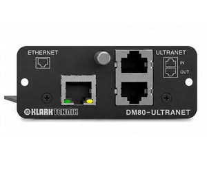 Klark Teknik KT-DM80-ULTRANET ULTRANET Expansion Module w/ 16 x 16 Channel Audio Networking and Ethernet Connectivity