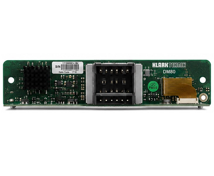 Klark Teknik KT-DM80-ULTRANET ULTRANET Expansion Module w/ 16 x 16 Channel Audio Networking and Ethernet Connectivity