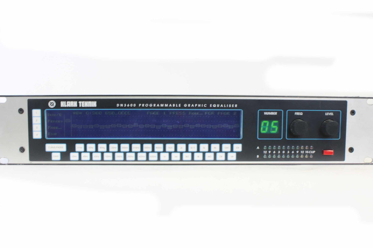 Klark Teknik KT-DN3600 (v3.0B) Programmable Graphic Equalizer
