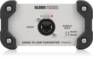 Klark Teknik KT-DN9630 DN9630 AES50 to USB 2.0 Converter w/ up to 48 Bidirectional Channels