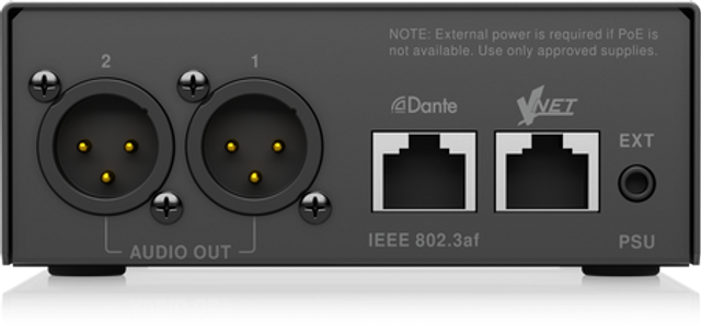 Klark Teknik VNET2-DANTE BRIDGE Connection Bridge for Dante Sources