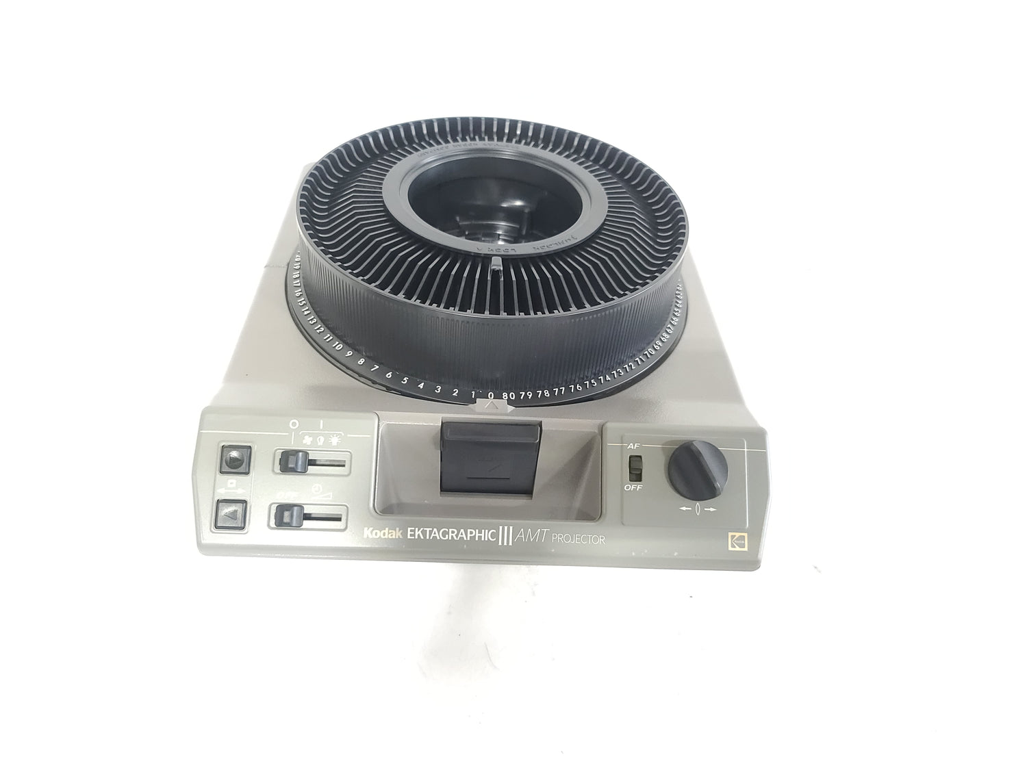 Kodak Ektagraphic III A Projector w/ 100-200mm f3.5 Nativar Lens in Hard Carry Case