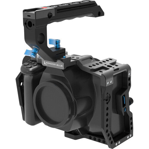 Kondor Blue KB-BMPCC6KP-Bk Blackmagic Pocket 6K Pro Cage with Top Handle (Black)