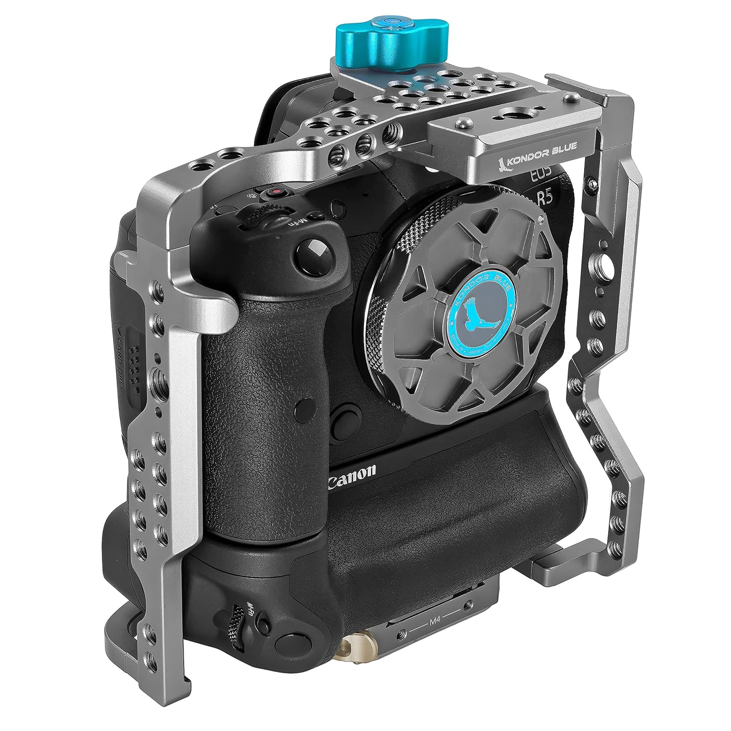 Kondor Blue KB-Canon-CageGrip Full Cage with Top Handle for Canon R5/R6 with Battery Grip