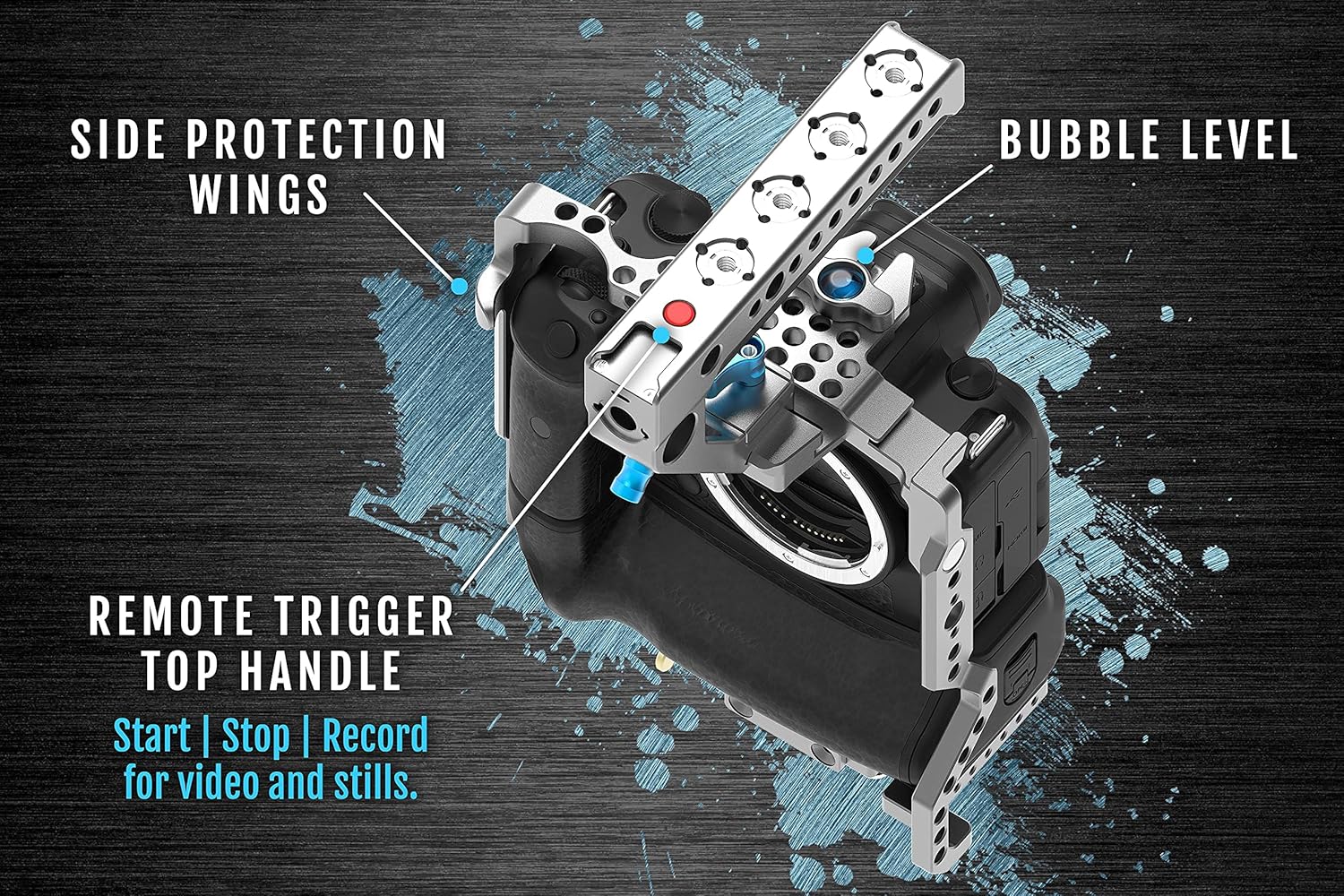 Kondor Blue KB-Canon-CageGrip Full Cage with Top Handle for Canon R5/R6 with Battery Grip