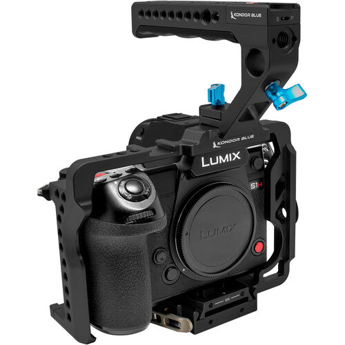 Kondor Blue KB-S1H Camera Cage with Remote Trigger Handle for Panasonic Lumix S1/S1R/S1H
