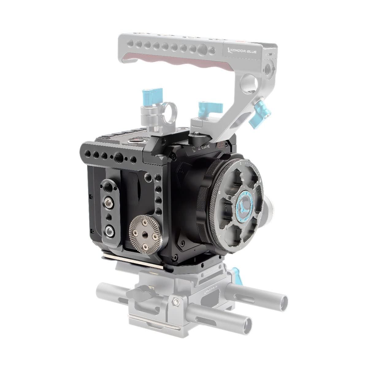 Kondor Blue KB-ZCam-Scage Cage with Top Handle for Z Cam E2-S6, E2-F6, and E2-F8 (Space Gray)