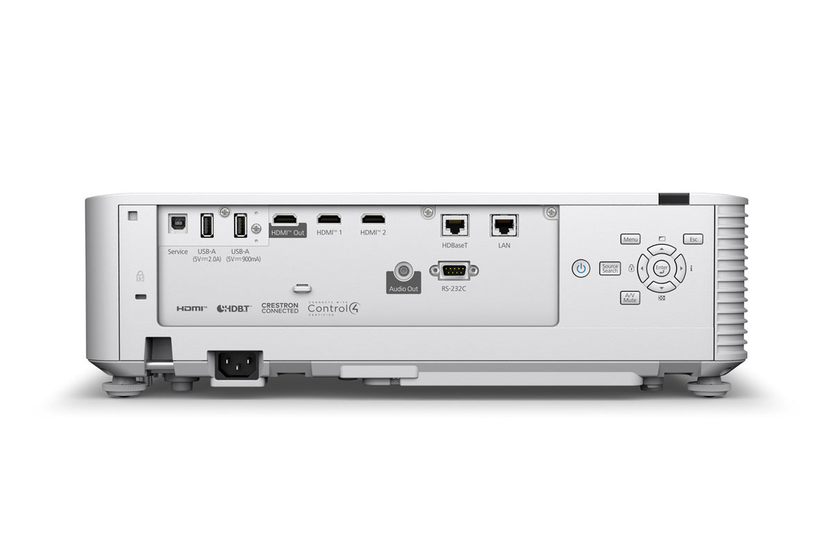 Epson PowerLite L690E Laser Projector, WUXGA w/4KE, 6500 Lumens, 3LCD (White)