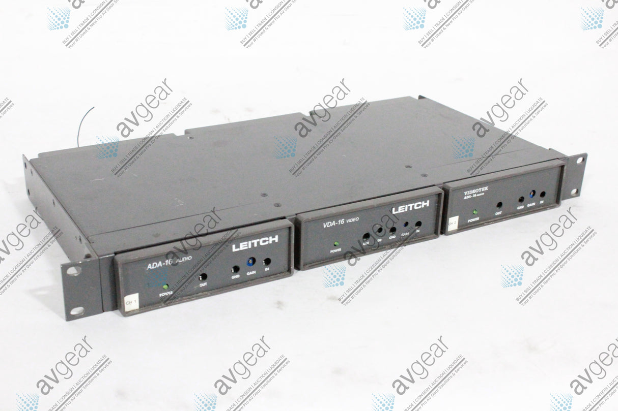 LEITCH ADA-16 AUDIO, VIDEOTEK DAT-2, VDA-16 VIDEO