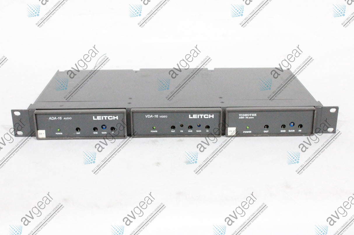 LEITCH ADA-16 AUDIO, VIDEOTEK DAT-2, VDA-16 VIDEO