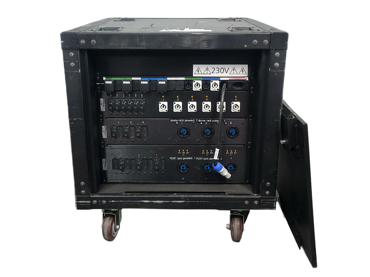 LEX PRMK 10A-M05-X-N Portable Power Distribution Unit in Wheeled Road Case