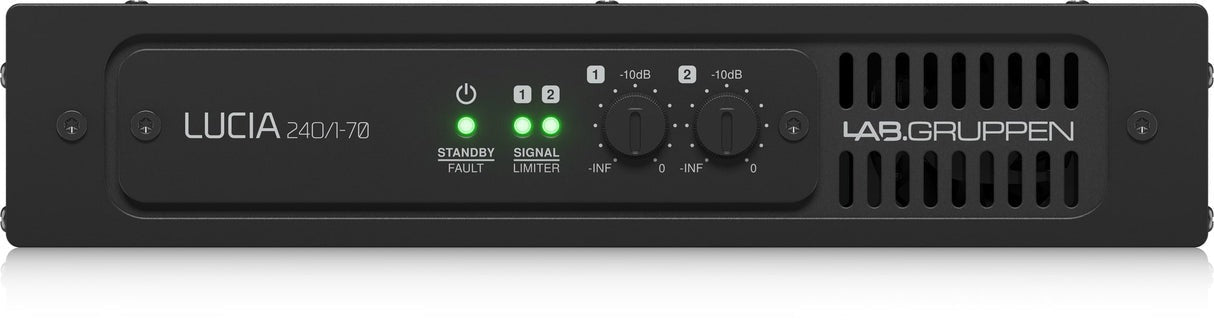 Lab Gruppen LUCIA 60/1-70-UL Compact Mono 60 W Amplifier for High Impedance 70 V Installation Application