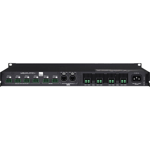 Lab Gruppen D 20:4L_US1 2000W Amplifier with 4 Flexible Output-Channels, Lake Digital Signal Processing and Digital Audio Networking for Installation Applications