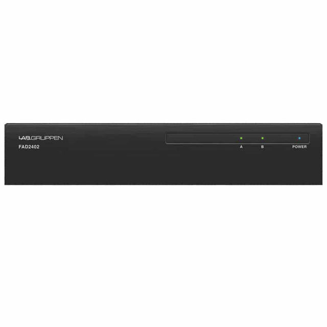 Lab Gruppen FAD2402_US1 2 x 240 Watt Commercial Amplifier with Direct Drive Technology, Dante Networking and Energy Star Certification