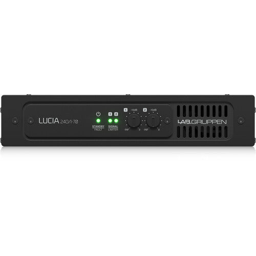 Lab Gruppen LUCIA 240/1-70_US1 Compact Mono 240 W Amplifier for High Impedance 70 V Installation Applications