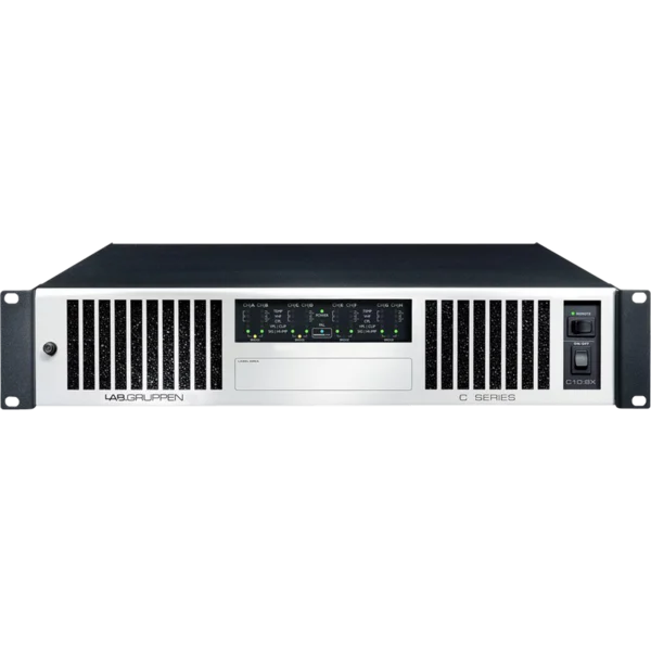 Lab.Gruppen 10:8X 1000W 8-Channel Amplifier w/ NomadLink Network Monitoring and Dedicated Control for Install Applications