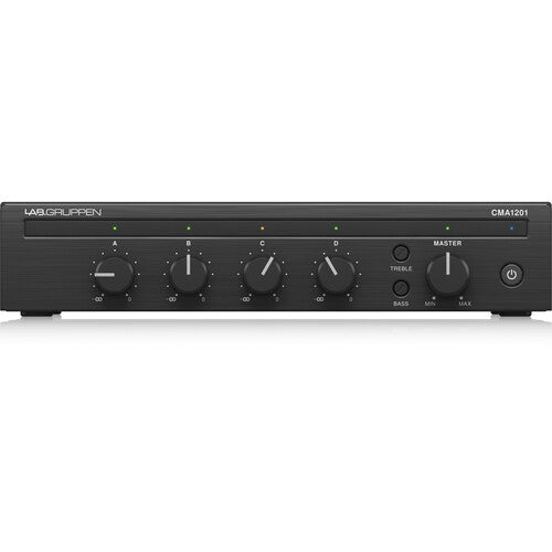 Lab.Gruppen CMA1201 120W Commercial Mixer Amplifier w/ 4 Inputs and Energy Star Certification