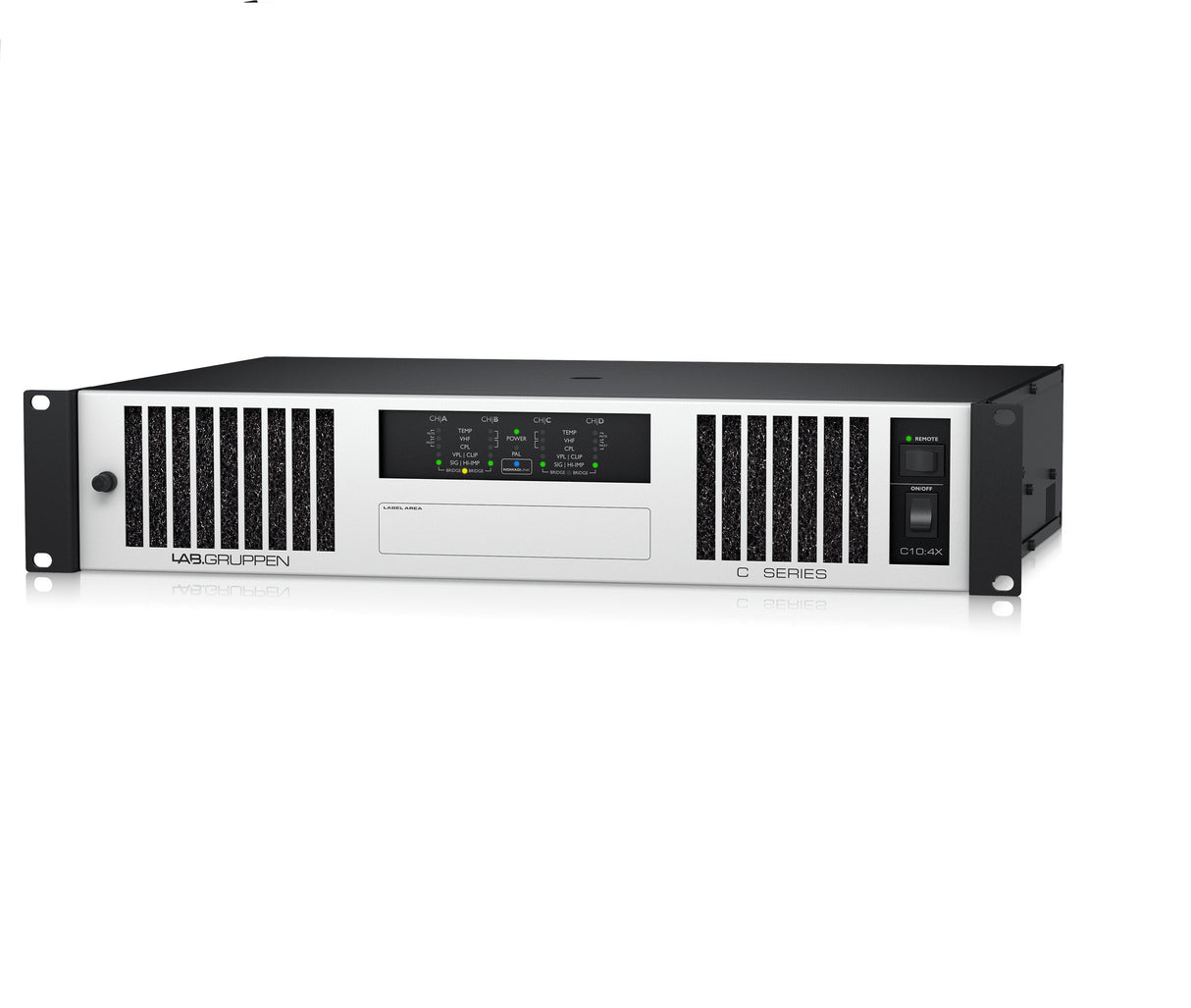 Lab.Gruppen C 10:4X 1000W 4-Channel Amplifier w/ NomadLink Network Monitoring and Dedicated Control for Install Applications