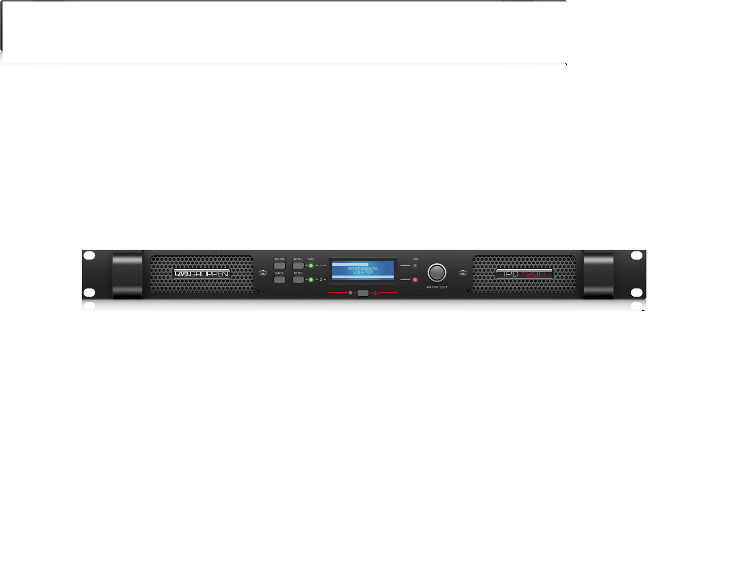 Lab.Gruppen IPD 1200 Compact 1,200 Watt 2-Channel DSP Controlled Power Amplifier